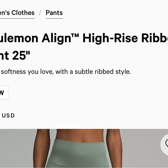 Lululemon Align ribbed legging, worn twice - Picture 3 of 7